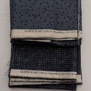 Moda Fabric "Geometry" by Janet Clarke - Triangles & Dots Total 5.2 Yards